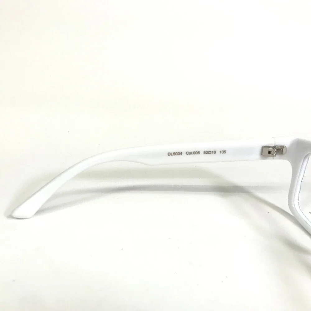 Diesel Eyeglasses Frames DL5034 Col.005 Grey White Ribbed Square 52-18-135